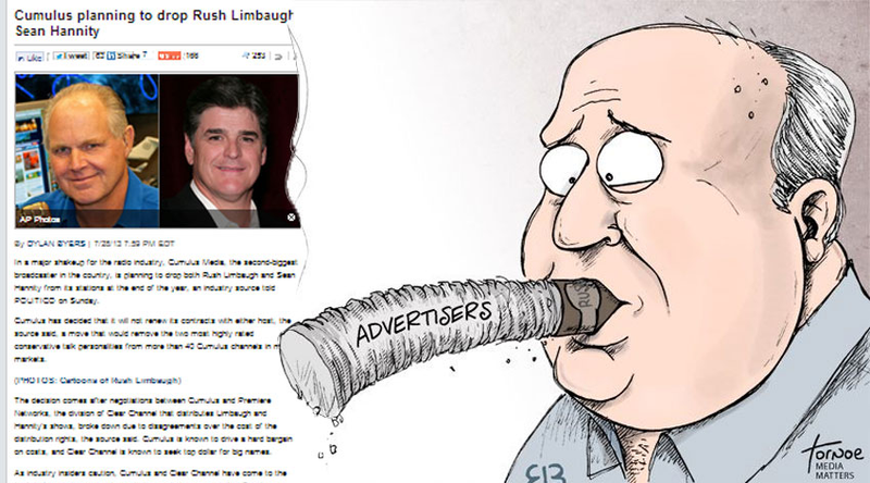 Illustration for article titled Cumulus Media Close to Dropping Rush Lumbaugh and Sean Hannity
